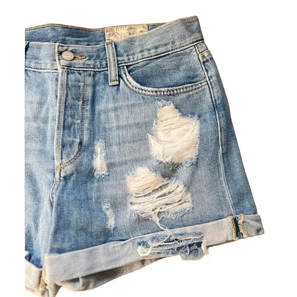 Siwy Denim Bertha Distressed High Rise Boyfriend Denim Shorts Size 24 NWT $175 - Picture 6 of 7